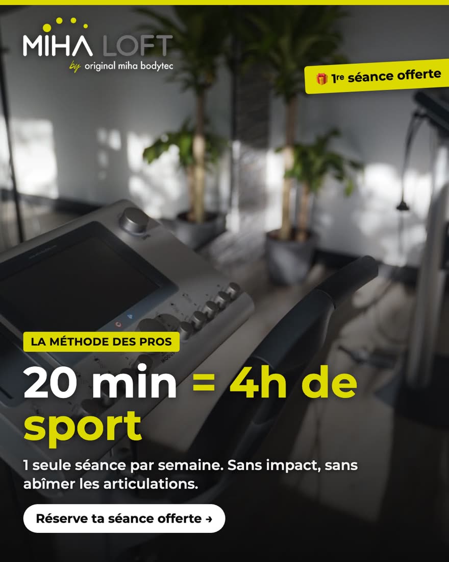 Statique chiffrée, 20 minutes = 4 heures de sport façon méthode des pros